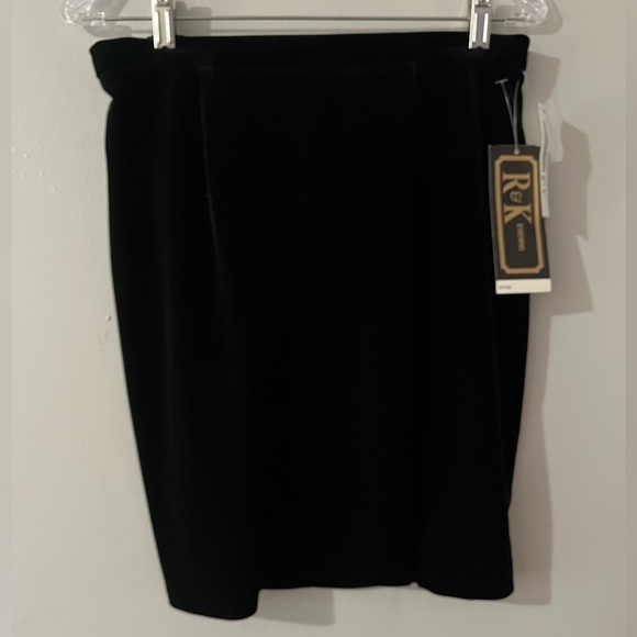 Sears Dresses & Skirts - R&K Vintage Sears Classic Black Velvet Pencil Skirt Size Petite Large